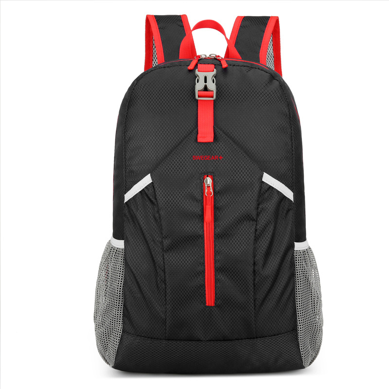 SWEGEAR+双肩折叠背包超轻皮肤包7310(黑色)