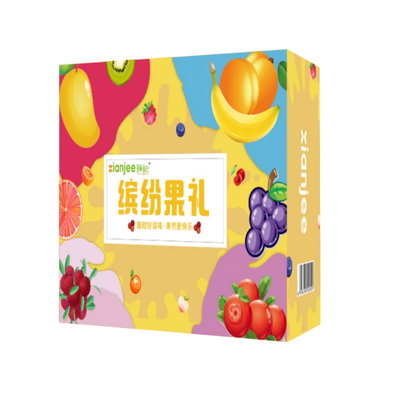 鲜记 缤纷果礼果干礼盒956g(T)