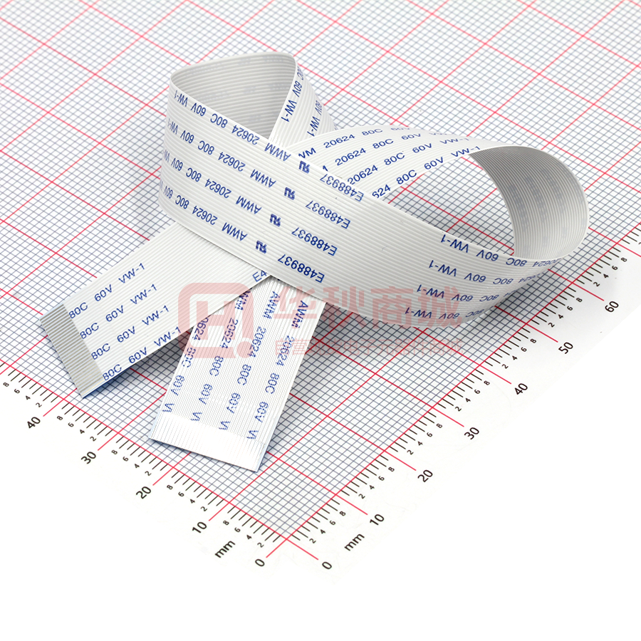 FFC连接线 30P 间距0.5mm长25CM 同向