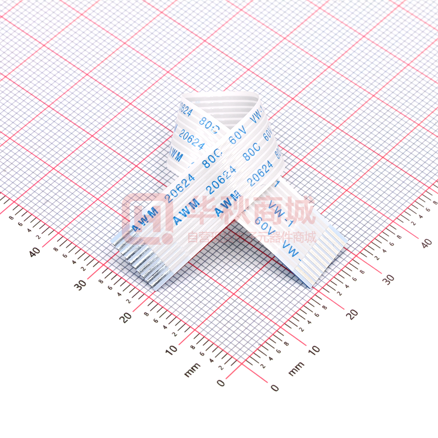 FFC连接线 10P 间距1.0mm长10CM 同向
