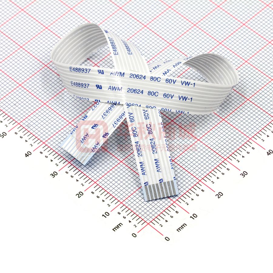 FFC连接线 8P 间距1.0mm长20CM 同向