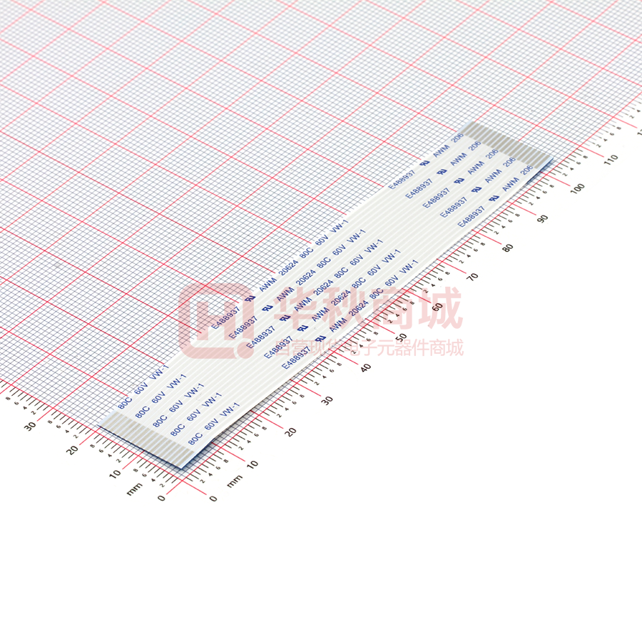 FFC连接线 18P 间距1.0mm长10CM 同向