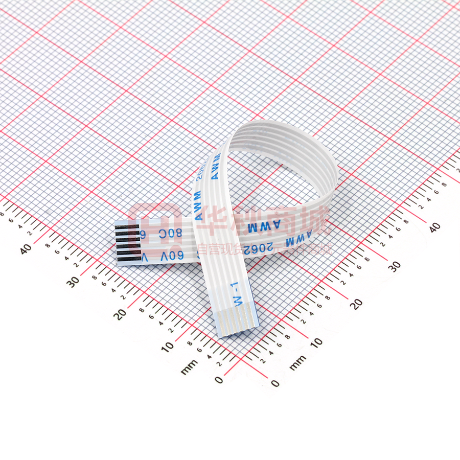 FFC连接线 6P 间距1.0mm长10CM 同向