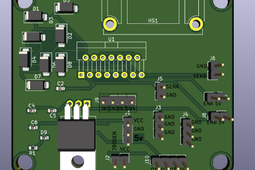 基于Vision Board和L298N的电机驱动拓展板