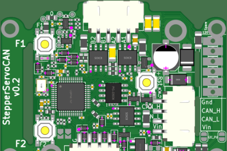 CAN 总线步进电机闭环控制板