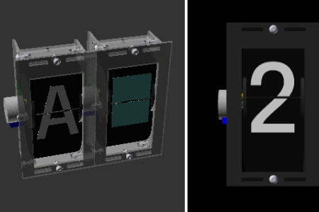 翻页式机械显示屏