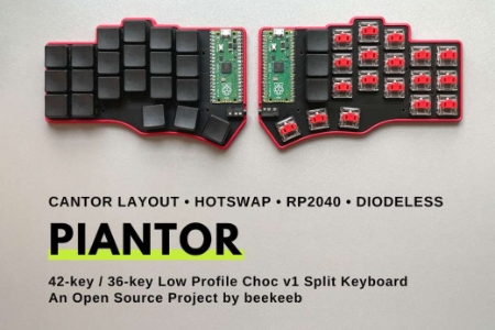 开源分体式人体工学机械键盘