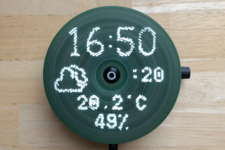 基于视觉暂留（POV）的LED旋转显示屏