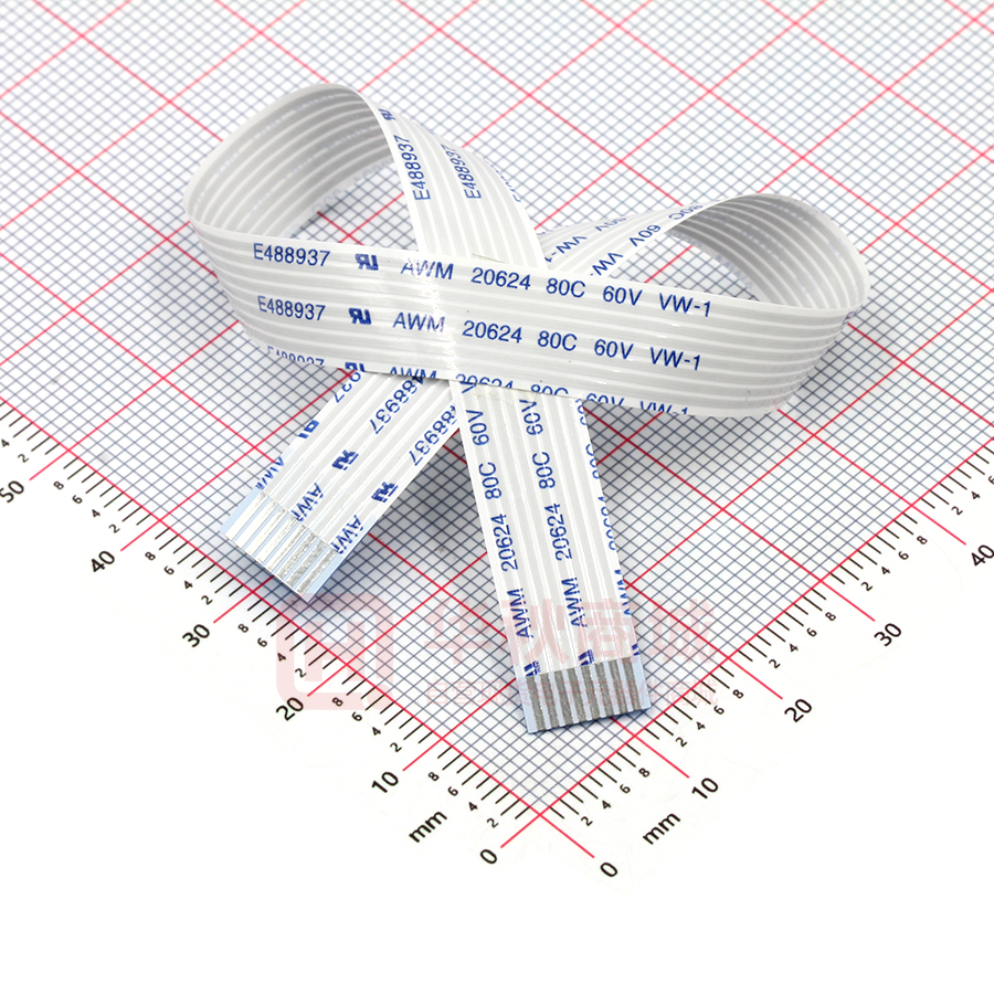 FFC连接线 8P 间距1.0mm长20CM 同向