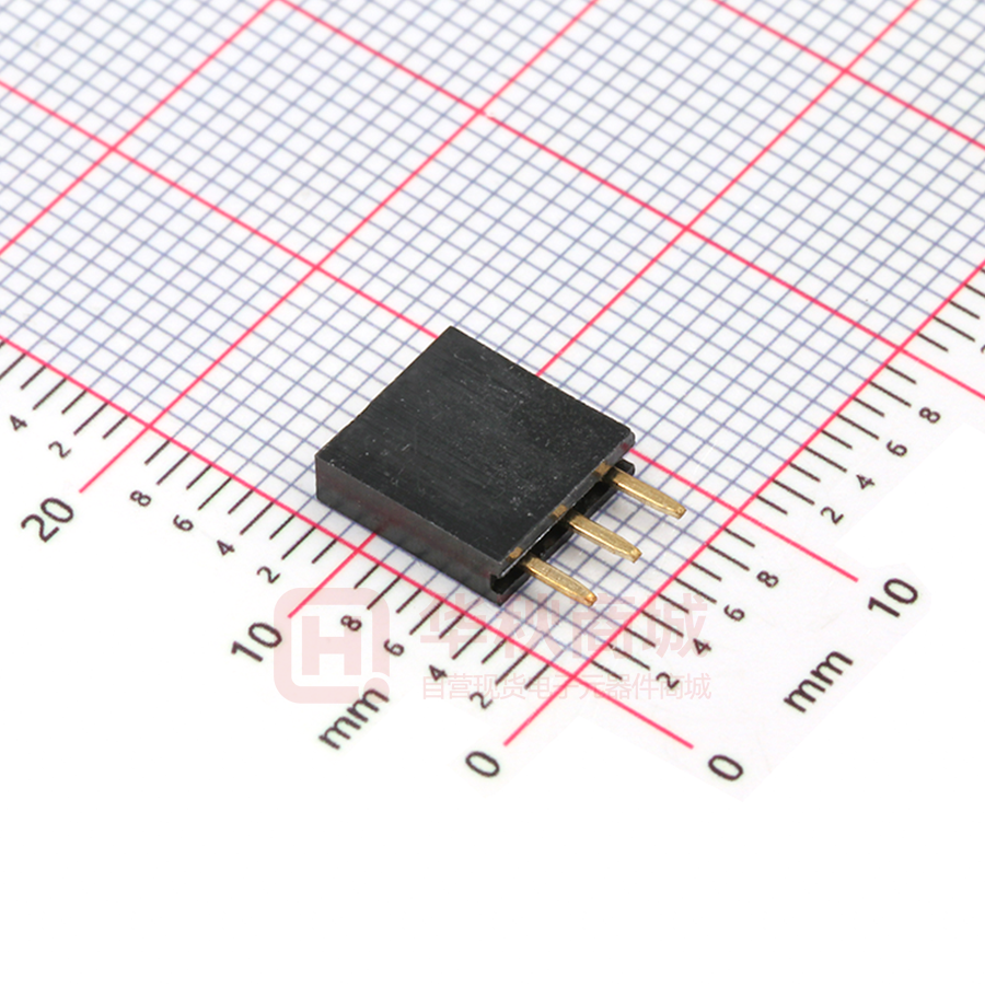 2.54-1*3P排母环保镀金