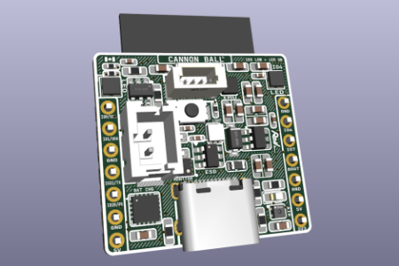 Cannonball:ESP32-C3 单锂电一体化便携传感开发板封面
