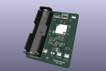 户外远距离 LoRa 自组网低功耗太阳能节点硬件底板封面