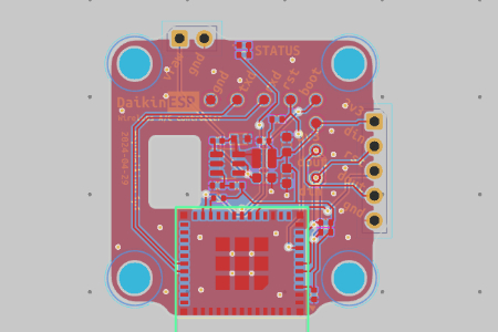 基于 ESP32-C3 的大金风管机 P1P2 总线 HomeAssistant 本地接入控制器封面