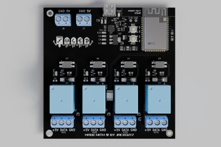 ESP32 4 通道 WLED 灯带控制器封面